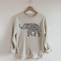 Elephant Floral Sweatshirt