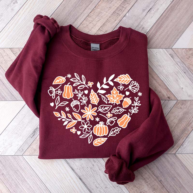 Vintage Pumpkin Cottagecore Fall Sweatshirt