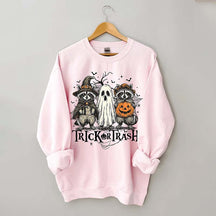 Boo Ghost Racoon Feral Sweatshirt