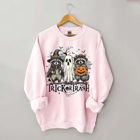 Boo Ghost Racoon Feral Sweatshirt