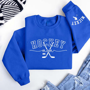 Hockey Mom Kids Name Sweatshirt