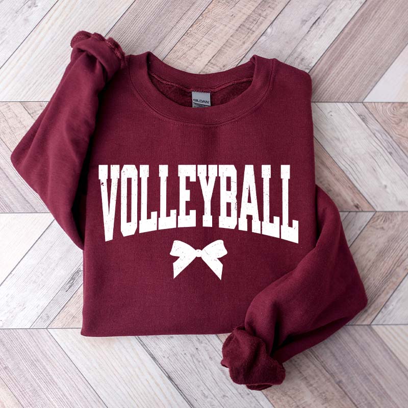 Volleyball Mom Bow Sweatshirt