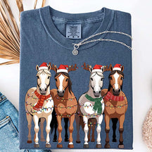 Western Horse Christmas T-Shirt