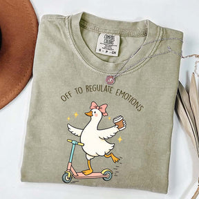 Off To Regulate Emotions Goose T-Shirt