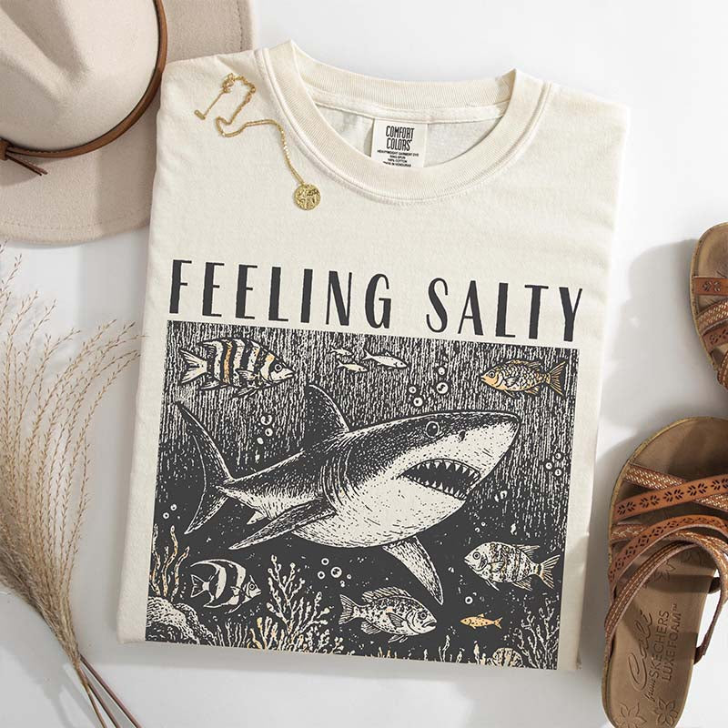 Feeling Salty Retro Summer Ocean T-Shirt