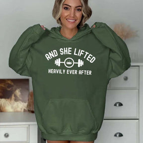 And She Lifted Heavily Ever After Hoodie