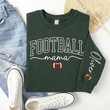 Personalize Football Season Mama Sweatshirt