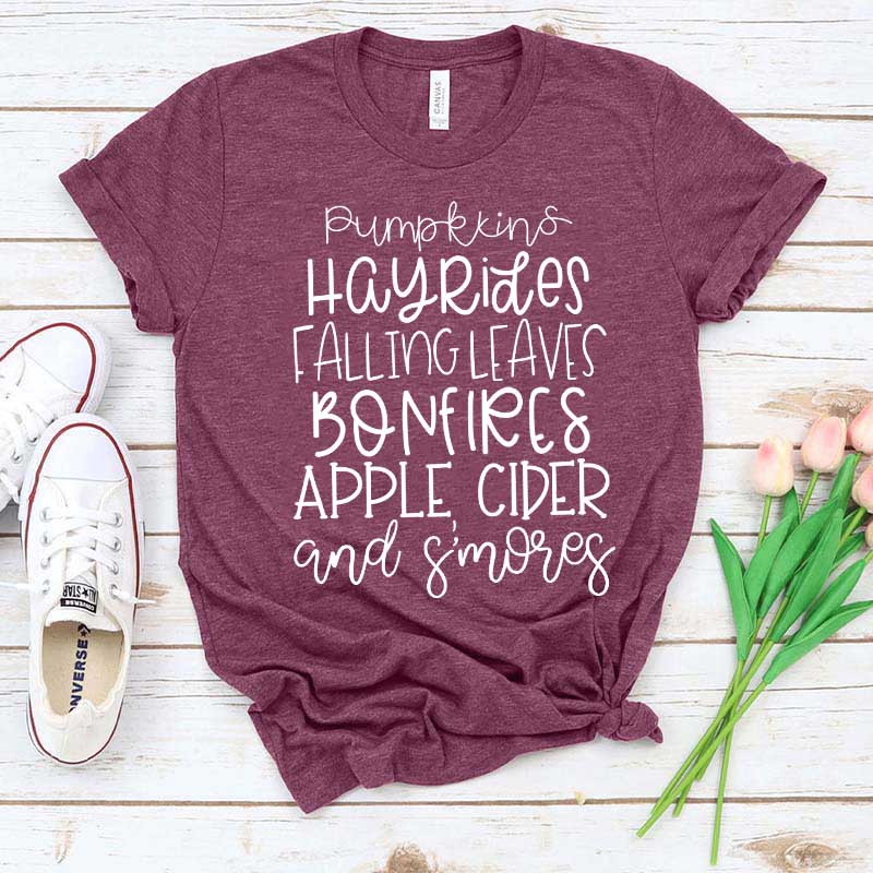 Cute Fall Graphic Quote T-Shirt
