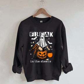 Funny Freak In The Sheets Ghost Girl Sweatshirt