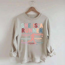 Half Marathon Running Religous Sweatshirt