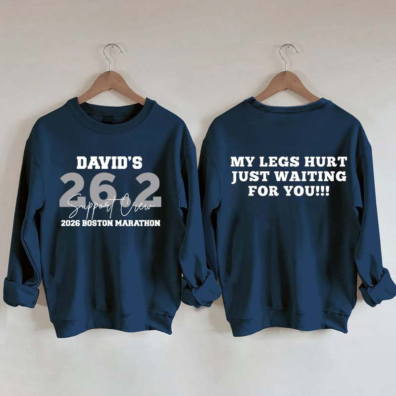 Custom Marathon Support Crew Sweatshirt