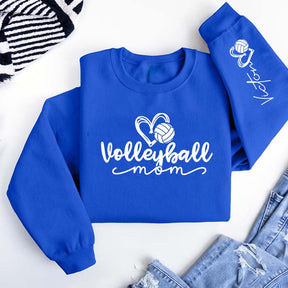 Custom Name Volleyball Heart Sport Sweatshirt
