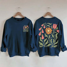 Foxglove Daisy Tulip Sweatshirt