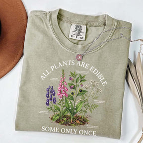 Dark Academia All Plants Are Edible Some Only Once Cute T-Shirt