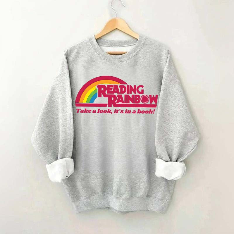 Reading Rainbow Take A Look It's In A Book Sweatshirt