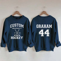 Personalized University Hockey Est Custom Year Sweatshirt