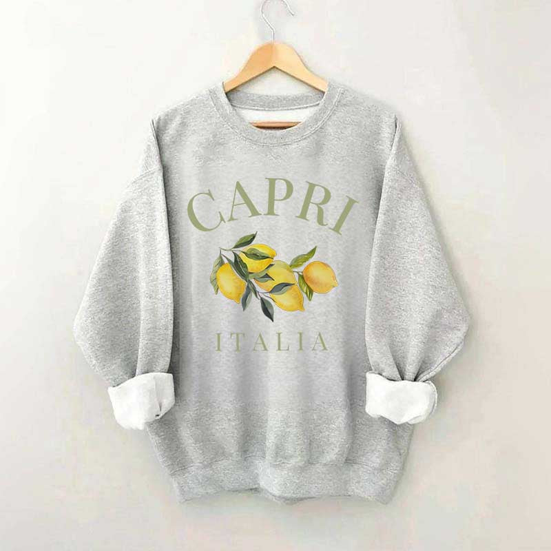 Capri Italia Lemons Amalfi Coast Sweatshirt