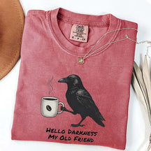 Raven Crow Hello Darkness T-Shirt