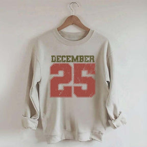 Retro December 25 Christmas Sweatshirt