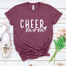 Cheer Mom Mama Heart T-Shirt