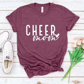 Cheer Mom Mama Heart T-Shirt