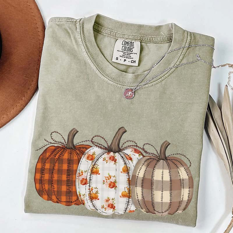 Autumn Fall Pumpkins Retro T-Shirt