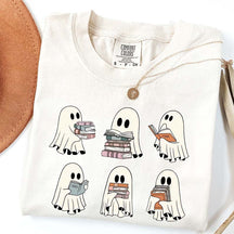 Ghost Reading Books Librarian T-Shirt