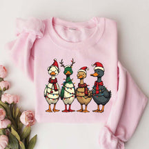 Funny Duck Christmas Lights Sweatshirt