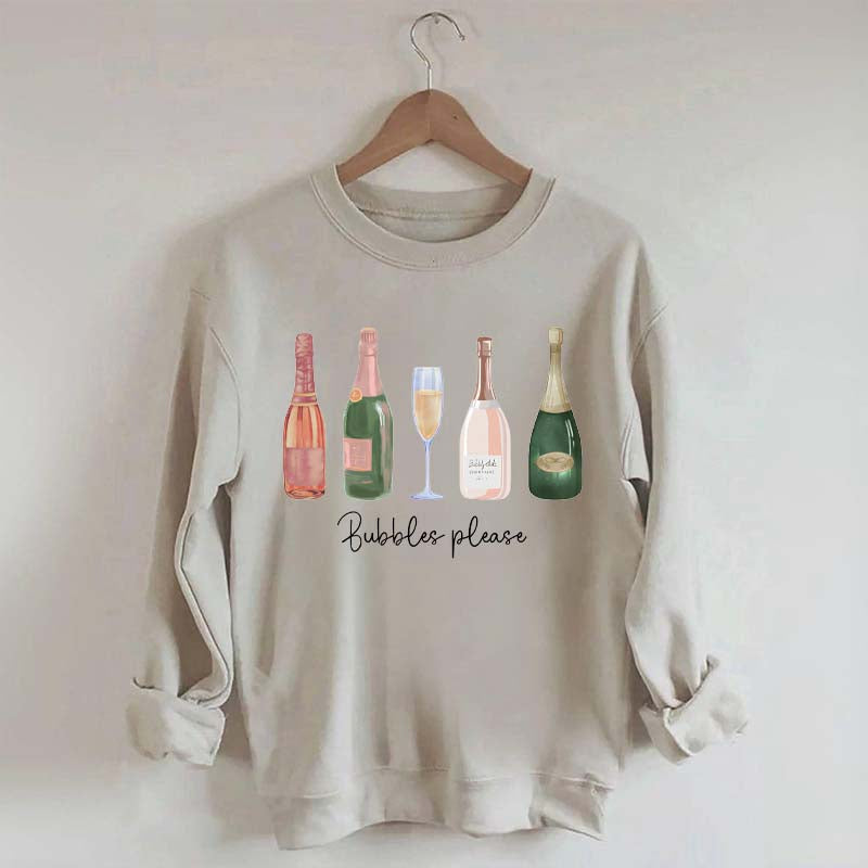 Bubble Please Champagne Sweatshirt