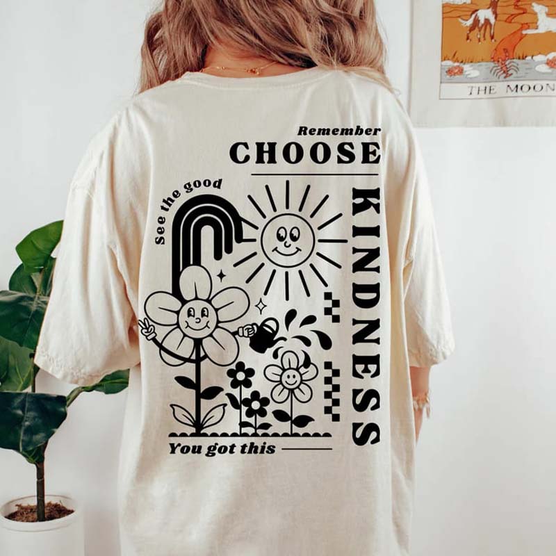 Kindness Matters Tee retro style sports T-shirt