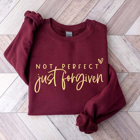 Not Perfect Just Forgiven Religious Sweatshirt