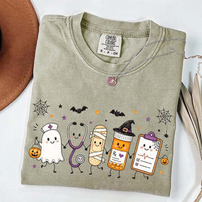Halloween Nursing Doodle T-Shirt