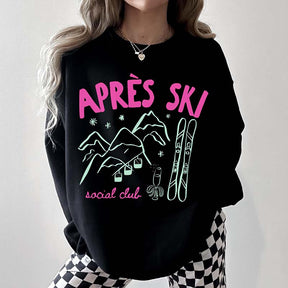 Winter Sports Snowboard Womens Ski Sweatshirt