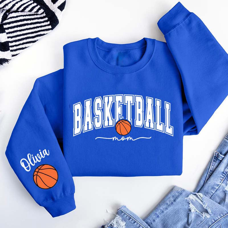 Personalized Basketball Mom Sweatshirt