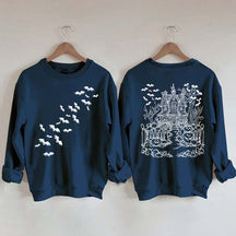 Haunted House Comfort Colors Halloween Sweatshirt