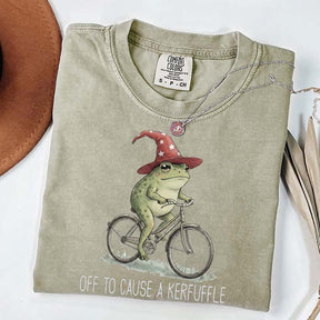 Off To Cause A Kerfuffle Frog T-Shirt