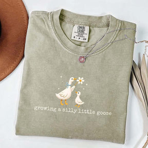 Growing A Silly Little Goose Pregnancy Announcement T-shirt