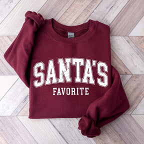 Funny Santas Favorite Christmas Sweatshirt
