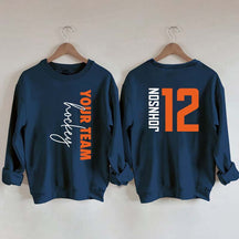 Custom Hockey  Name and Number Sweatshirt