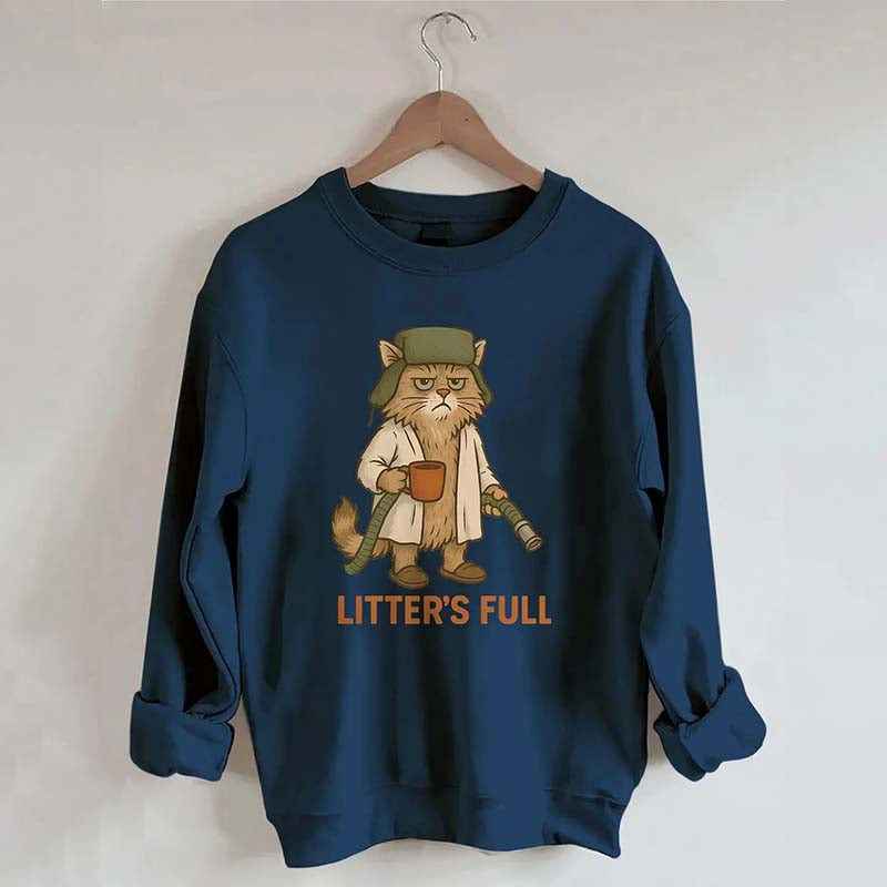 Litter's Full Christmas Vacation Cat Sweatshirt