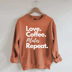 Love Coffee Pilates Repeat Sweatshirt