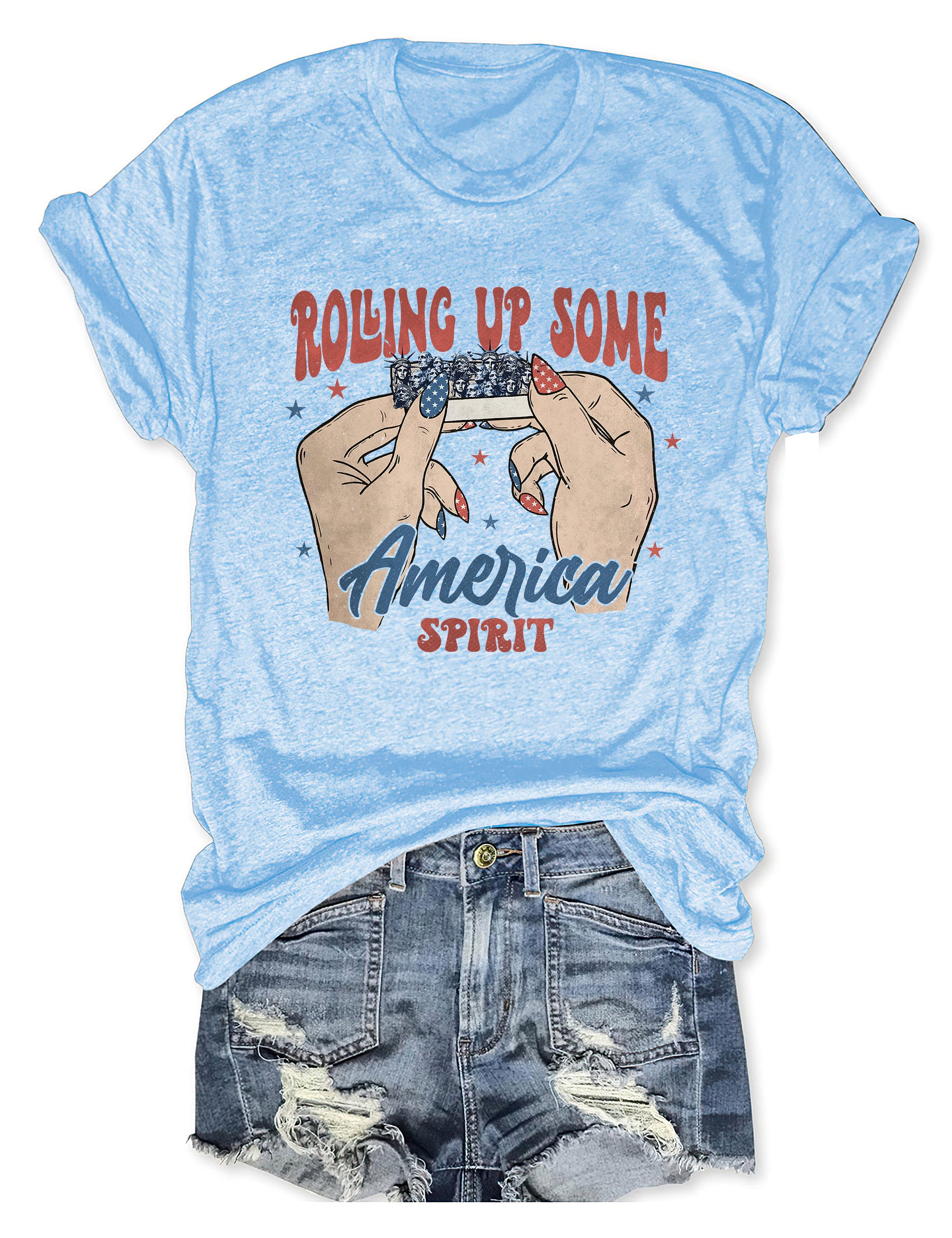 Rolling Up Some America Spirit T-shirt