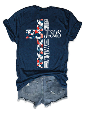 Loves Jesus And America T-shirt