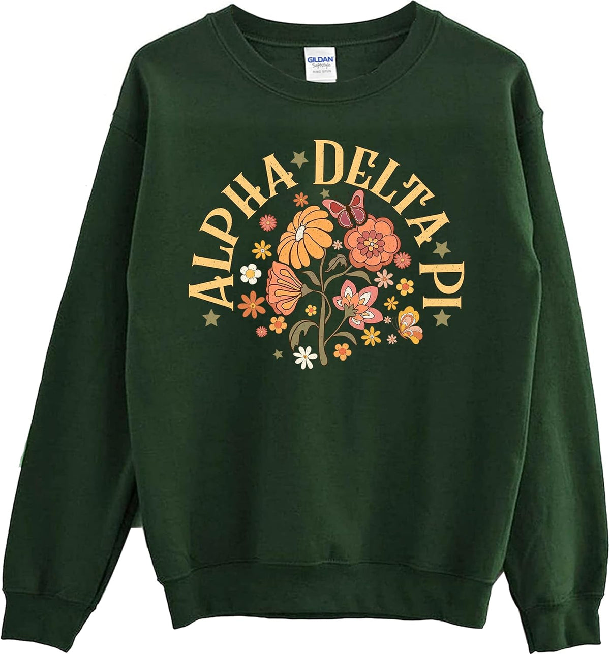 Retro Floral Alpha Delta Pi Sweatshirt