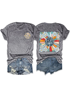 Here Comes The Sun Boho T-shirt