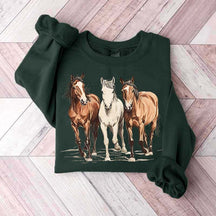 Cute Western Horses Sweatshirt