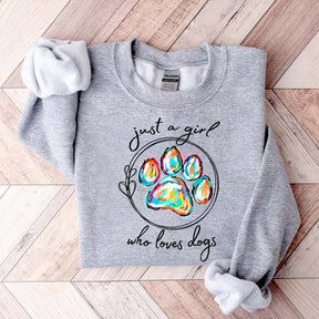 Just a Girl Who Loves Dogs Sweatshirt