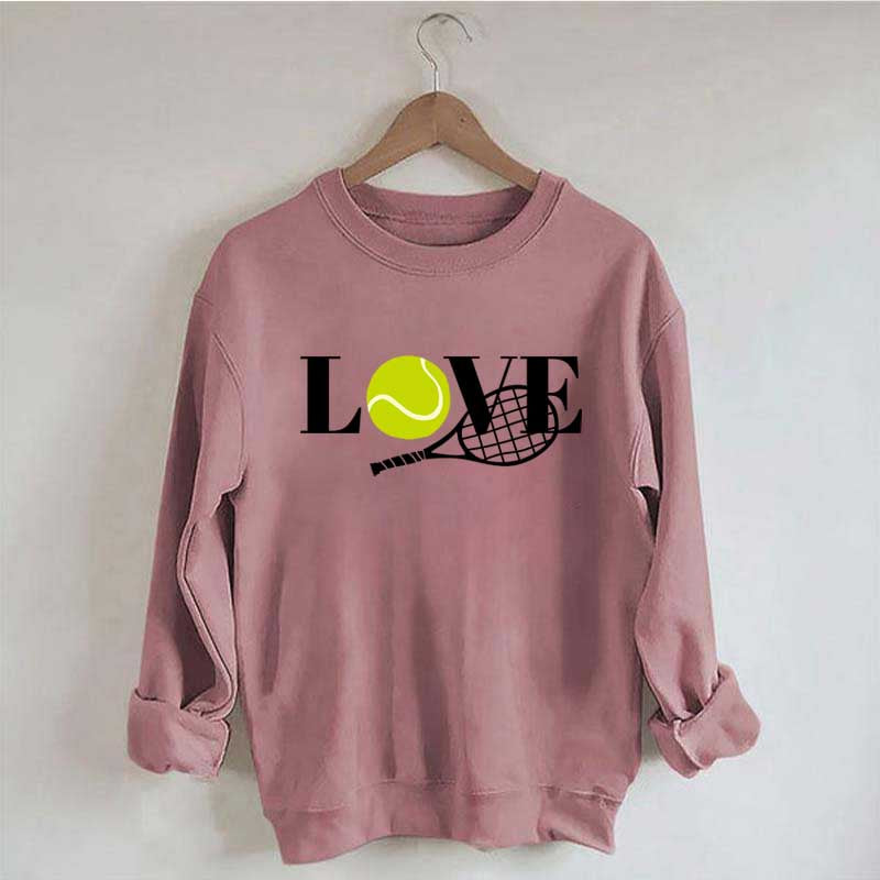 Cute Love Tennis Player Sweatshirt