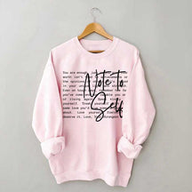 Note To Self Love Yourself Sweatshirt