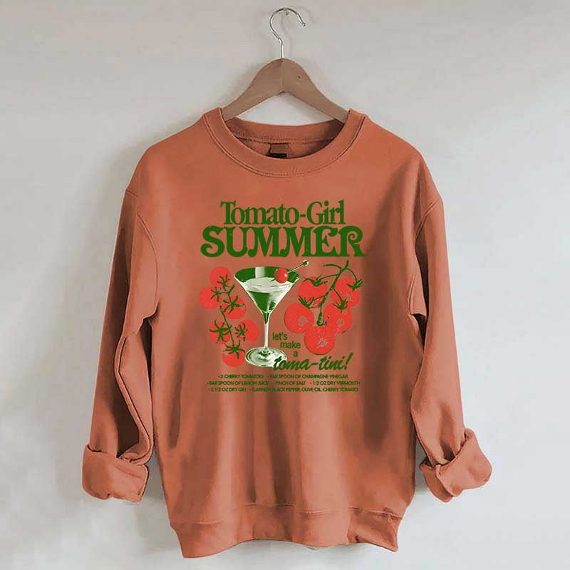 Vintage Tomato Girl Cocktail Sweatshirt